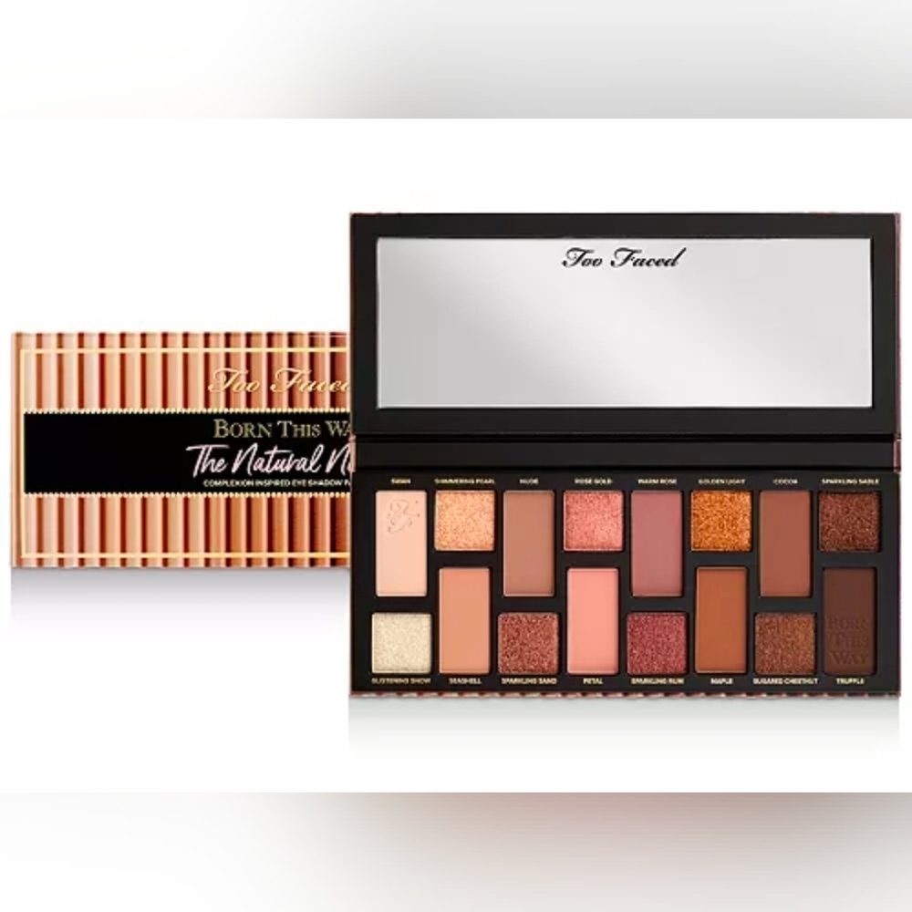Too Faced Born This Way The Nudes Eye Shadow Palette,16 HIGH PIGMENT Shades, NWT